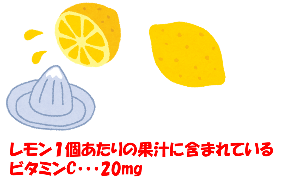 レモン１個分のビタミンc って 他の食べ物と比べて多いの 果物に含まれるビタミンcの量 味覚ステーション